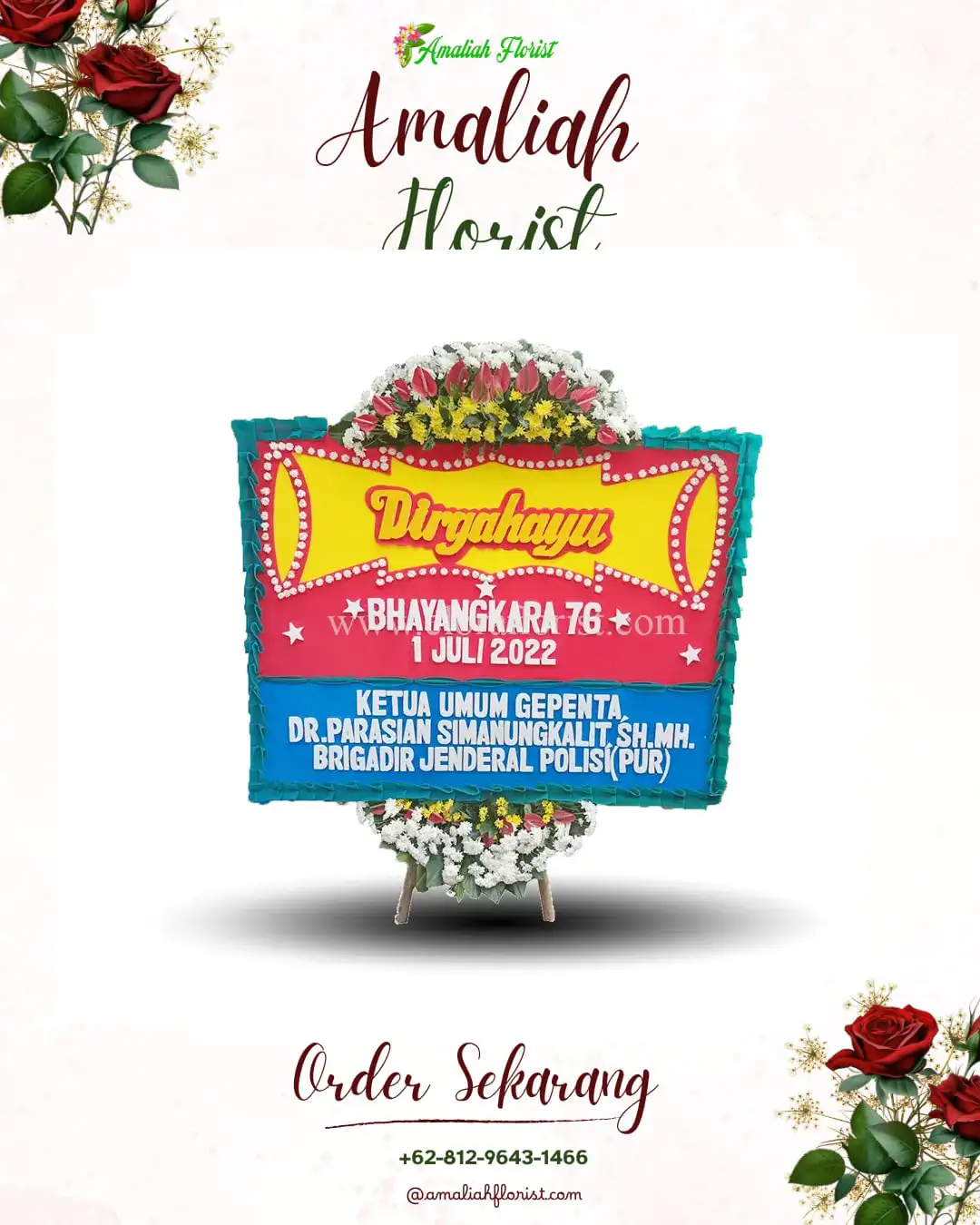 Papan Bunga HUT Ulang Tahun Kalipucang